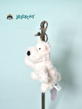 Munro Scottie Dog Bag Charm　AC4F4BC スコッティドッグ　白い犬　チャーム　キーホルダー