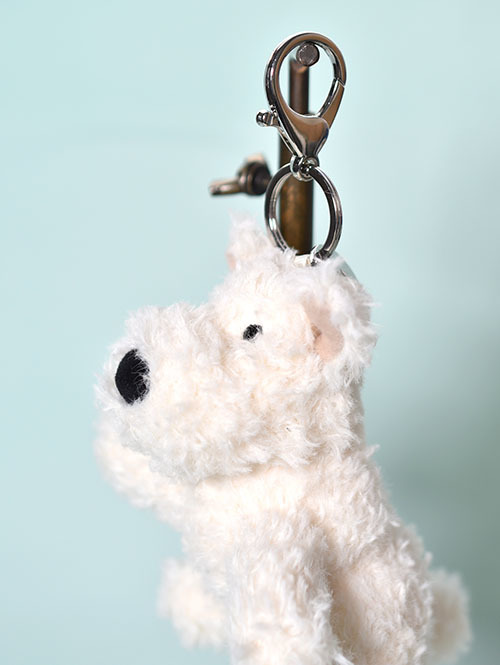 Munro Scottie Dog Bag Charm　AC4F4BC スコッティドッグ　白い犬　チャーム　キーホルダー