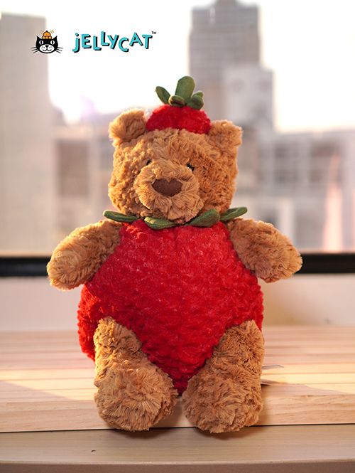 Jellycat Bartholomew Bear Strawberry バースローミューベア　いちご　くま　BARM2BST