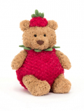 Jellycat Bartholomew Bear Strawberry バースローミューベア　いちご　くま　BARM2BST