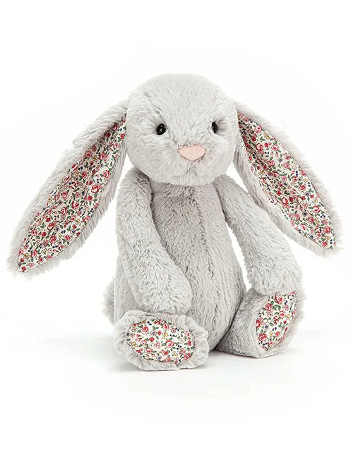 Jellycat Medium  Blossom Silver Bunny シルバーバニー　花柄　ブロッサム　うさぎ