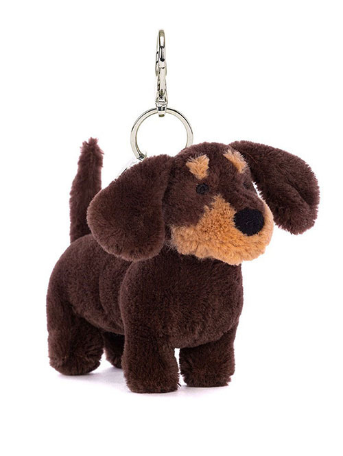 Jellycat Otto Sausage Dog Bag Charm ジェリーキャット　オットソーセージドッグ　チャーム　犬　犬の縫いぐるみ　犬のチャーム　ダックスフント　キーホルダー