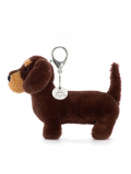 Jellycat Otto Sausage Dog Bag Charm ジェリーキャット　オットソーセージドッグ　チャーム　犬　犬の縫いぐるみ　犬のチャーム　ダックスフント　キーホルダー