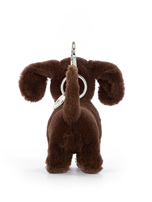 Jellycat Otto Sausage Dog Bag Charm ジェリーキャット　オットソーセージドッグ　チャーム　犬　犬の縫いぐるみ　犬のチャーム　ダックスフント　キーホルダー