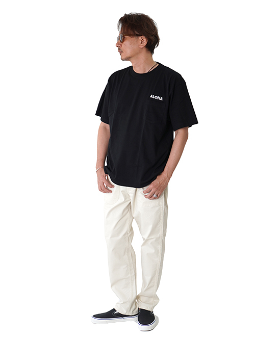 JAMES AFTER BEACH CLUB  ALOHA Pocket T - Black