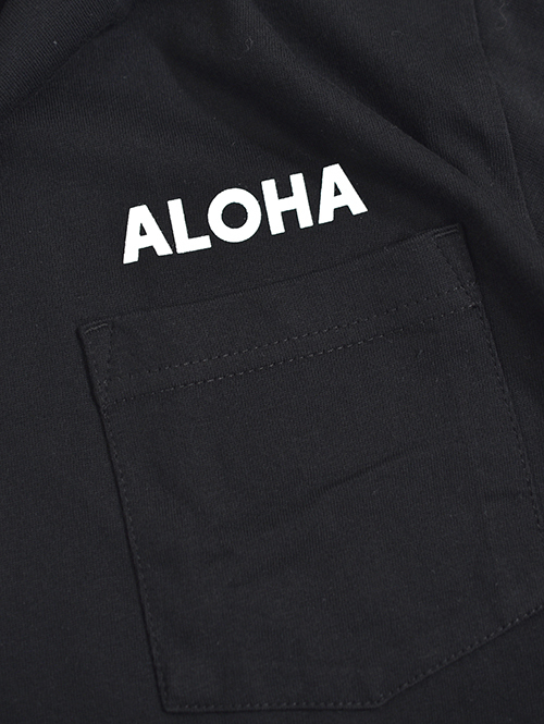 JAMES AFTER BEACH CLUB  ALOHA Pocket T - Black