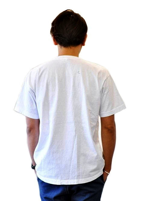 LOS ANGELES APPAREL 6.5oz ヘビーウエイト ポケットTシャツ - White 再入荷