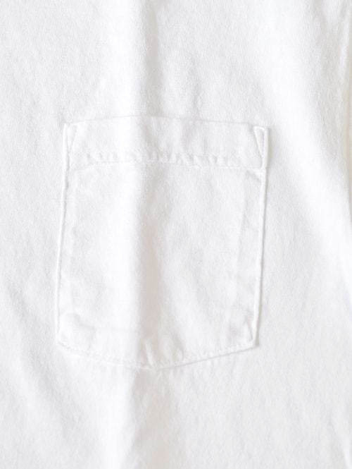 LOS ANGELES APPAREL 6.5oz ヘビーウエイト ポケットTシャツ - White 再入荷