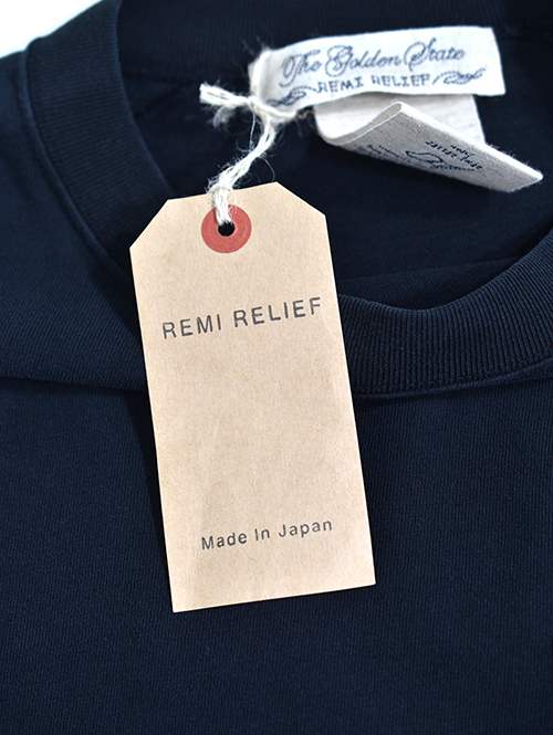 REMI RELIEF Embroidery(刺繍）Tiger Tee -Black
