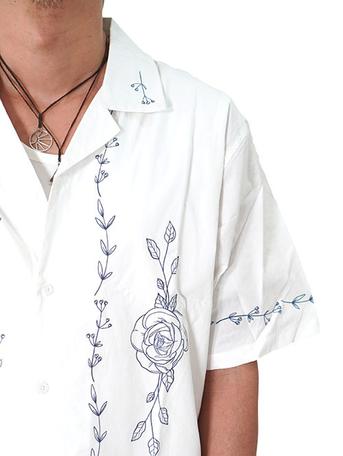 Zaneribe ゼインローブ Vine Holiday SS Shirt White