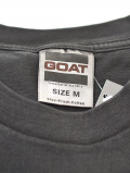 GOAT 7oz PIGMENT DYE SHORT SLEEVE TEE - Jet Black