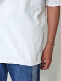 Grab in hollywood Heavy Weight Relax Fit All Cut Tee - White