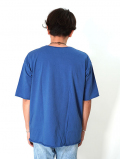 Grab in hollywood Heavy Weight Relax Fit All Cut Tee －Lt. Indigo