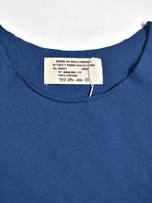 Grab in hollywood Heavy Weight Relax Fit All Cut Tee －Lt. Indigo