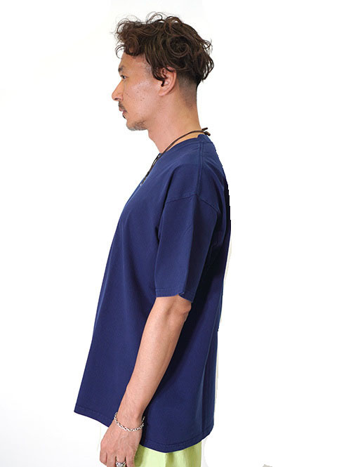 GOAT 7oz PIGMENT DYE SHORT SLEEVE TEE - Navy