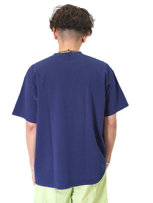 GOAT 7oz PIGMENT DYE SHORT SLEEVE TEE - Navy