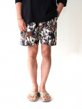 SALVAGE PUBLIC  SWIM SHORT HIBISCUS CAMO - Brown