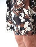 SALVAGE PUBLIC  SWIM SHORT HIBISCUS CAMO - Brown