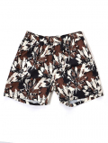 SALVAGE PUBLIC  SWIM SHORT HIBISCUS CAMO - Brown