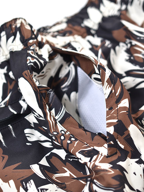 SALVAGE PUBLIC  SWIM SHORT HIBISCUS CAMO - Brown