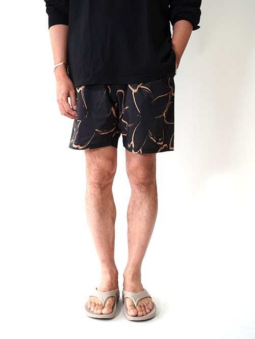 SALVAGE PUBLIC  SWIM SHORT PLUMERIA - Black