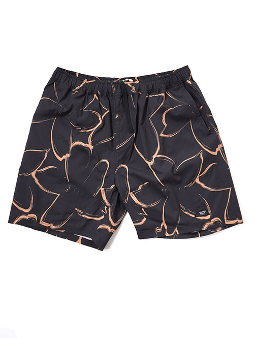 SALVAGE PUBLIC  SWIM SHORT PLUMERIA - Black