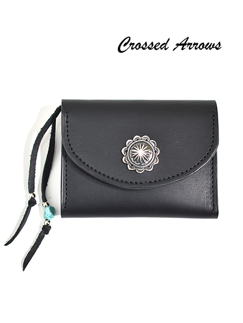 CROSSED ARROWS Compact Native Concho Wallet