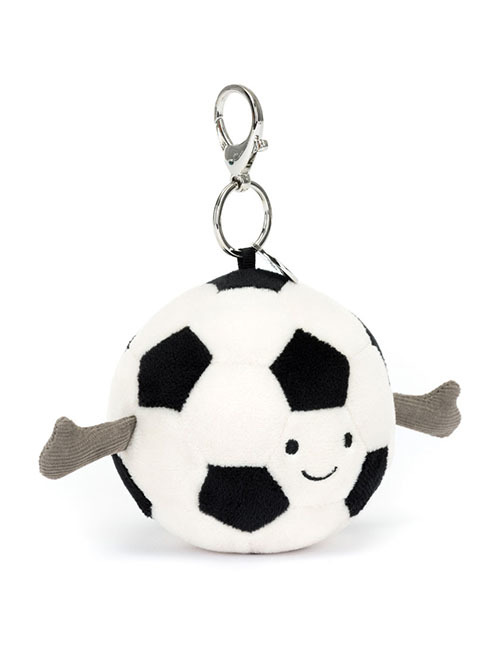 Jellycat  Amuseables Sports Football Bag Charm ジェリーキャット　フットボール　サッカーボール　チャーム　キーホルダー　