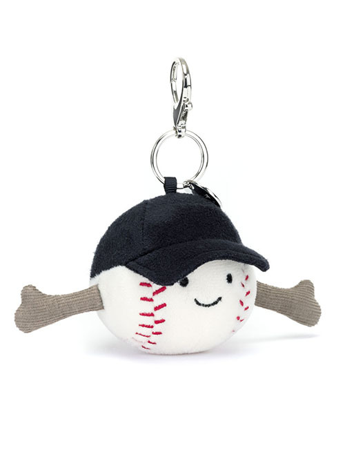 Jellycat　Amuseables Sports Baseball Bag Charm　ベースボール　バッグチャーム　野球　野球のボール　チャーム　キーホルダー　