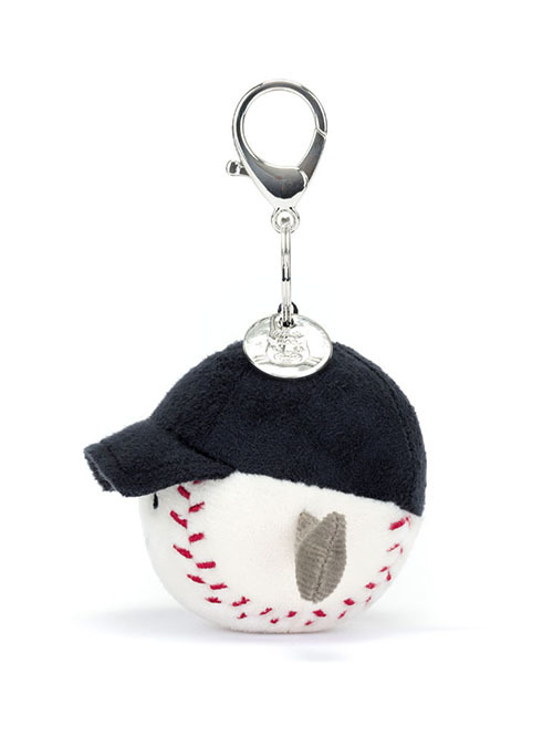 Jellycat　Amuseables Sports Baseball Bag Charm　ベースボール　バッグチャーム　野球　野球のボール　チャーム　キーホルダー　