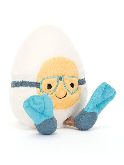 Jellycat ジェリーキャット　Amuseables Boiled Egg Scuba　スキューバ　たまご　ダイビング A6BES