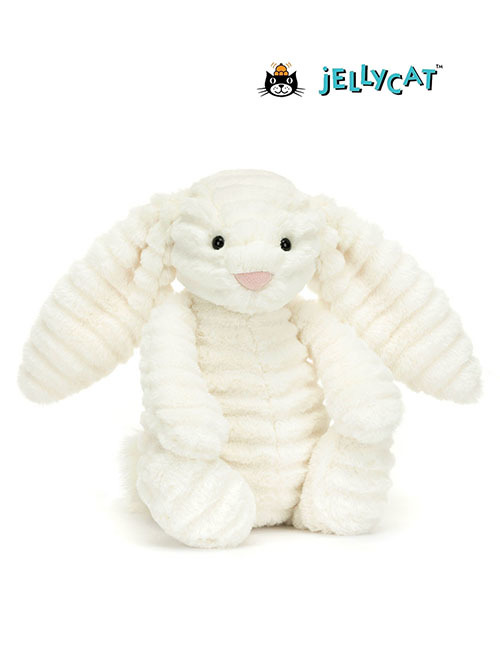 【特別仕様】Jellycat Bashful Luxe Bunny Nimbus　ジェリーキャット　リュクス　バニー　白いうさぎ　うさぎのぬいぐるみ　うさぎ