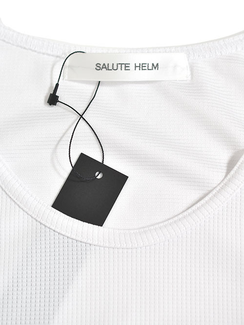 SALUTE HELM  ベンベルグ 針抜きニット タンクトップ - White