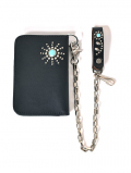 HTC 32 Flower TQ Wallet-Chain Black