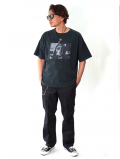 REMI RELIEF HARD SP加工20/-天竺 PHOTO TEE-Vintage Black