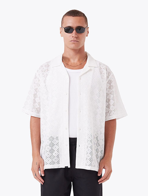 ZANEROBE（ゼインローブ） Lace Holiday SS Shirt White