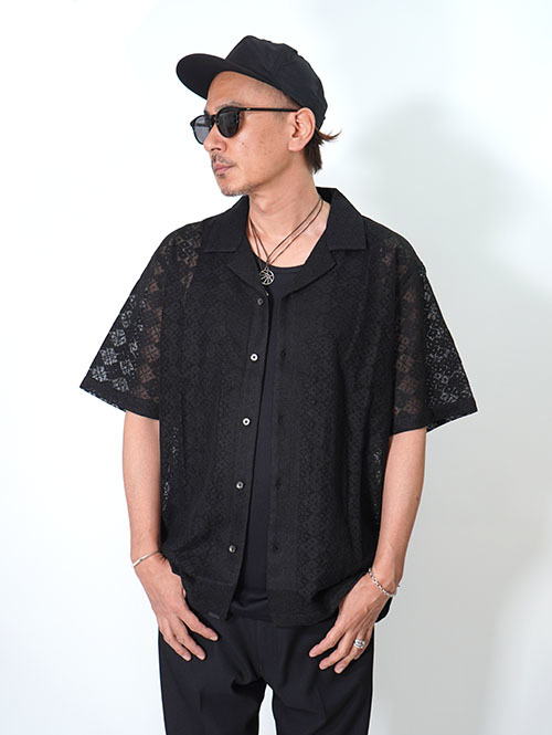 ZANEROBE（ゼインローブ） Lace Holiday SS Shirt Black