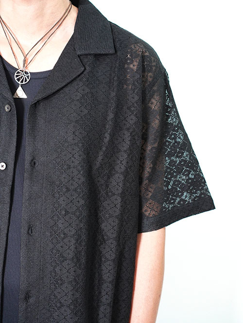 ZANEROBE（ゼインローブ） Lace Holiday SS Shirt Black