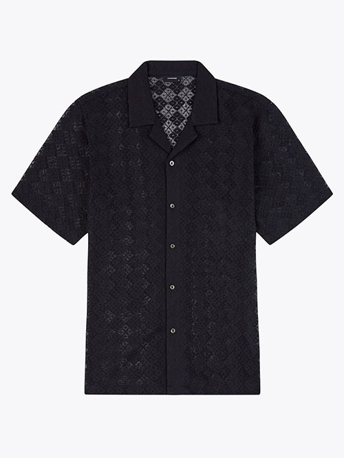 ZANEROBE（ゼインローブ） Lace Holiday SS Shirt Black