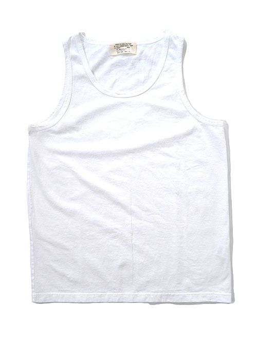 GRAB IN HOLLYWOOD  Heavy Weight Relax Fit Tank Top - White