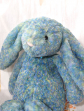 31cm/original【25周年記念ラベル】Jellycat Bashful Luxe Bunny Azure Original　BAS3AZU　ｼﾞｪﾘｰｷｬｯﾄ　アズレオリジナル　青いウサギ　