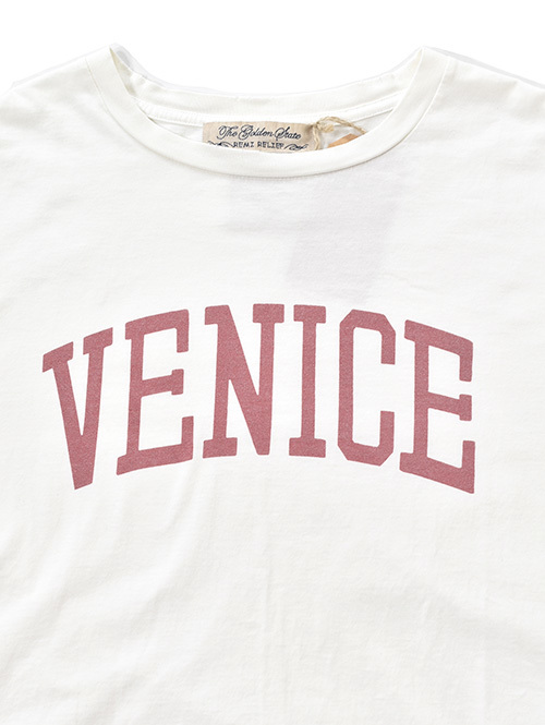 REMI RELIEF HARD SP加工20/-天竺 VENICE TEE White