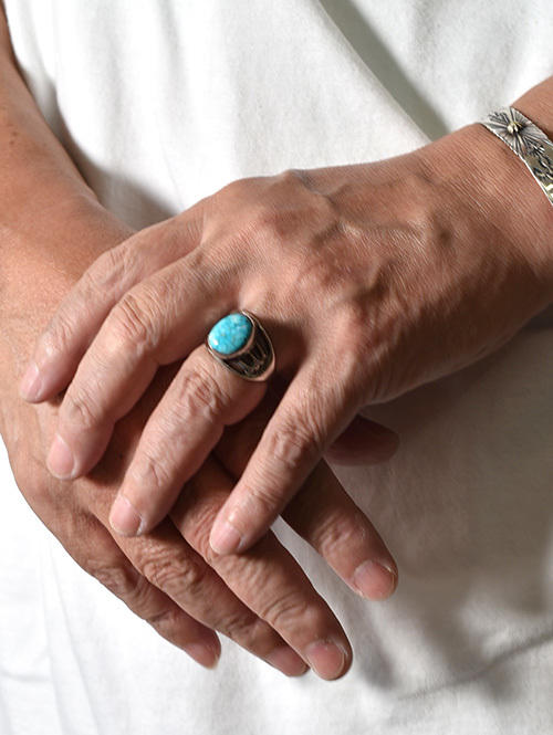 Navajo F.L.Begay Turquoise Ring 