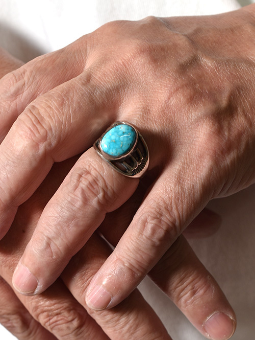 Navajo F.L.Begay Turquoise Ring 