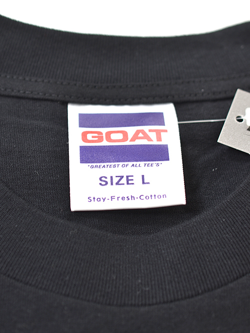 GOAT 7oz SHORT SLEEVE TEE ポケットTシャツ (9011) - Black