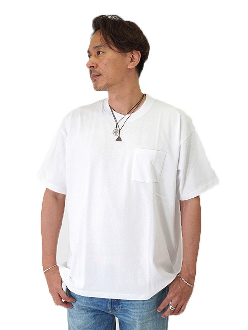 GOAT 7oz SHORT SLEEVE TEE ポケットTシャツ (9011) - White