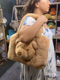 【高級Smadgeライン】Jellycat  Smudge Bear Tote Bag　ジェリーキャット　スマッジ　トートバッグ　くま　クマ　クマのバッグ　鞄SMG2BET