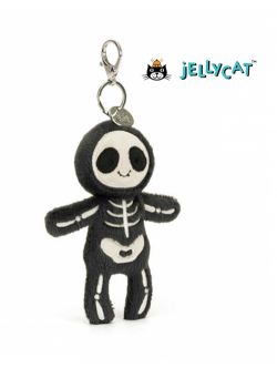 Jellycat Skeleton Bob Bag Charm ジェリーキャット　スケルトンボブ　バッグチャーム　骸骨　がいこつ　キーホルダー　チャーム