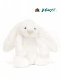 【金ラベル/特別仕M ３１㎝】Jellycat Bashful Luxe Bunny Luna　Original ジェリーキャット　バシュフル　バニー　ルナ　白いウサギ　高級　うさぎ　うさぎの縫いぐるみ　ウサギ　ぬいぐるみ