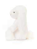 【金ラベル/特別仕M ３１㎝】Jellycat Bashful Luxe Bunny Luna　Original ジェリーキャット　バシュフル　バニー　ルナ　白いウサギ　高級　うさぎ　うさぎの縫いぐるみ　ウサギ　ぬいぐるみ